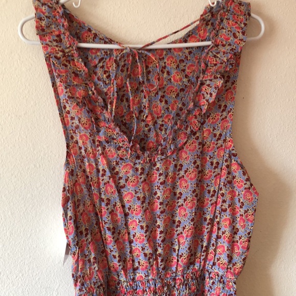 Free People mini Dress Chambray combo Size Small-New - Picture 9 of 12